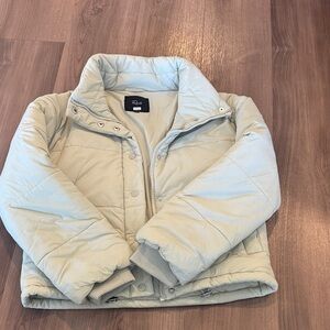 Rails Light Cream Puffer Jacket size small